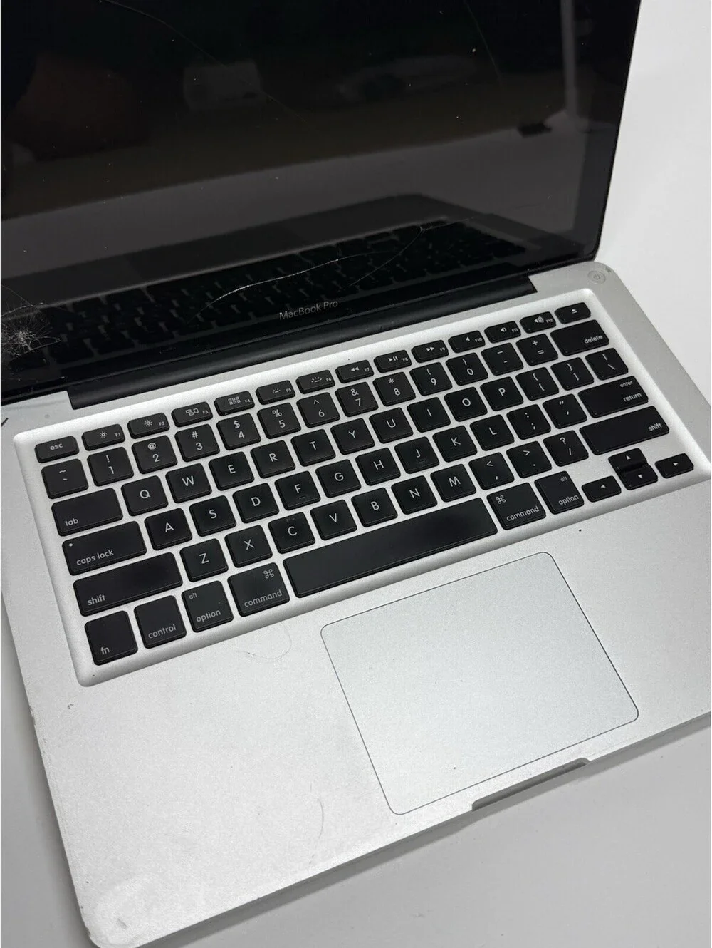 Apple MacBook Pro 13” A1278 Laptop No Power Cracked Screen For Parts Repair